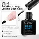 MASSY 3pcs Nail Glue Gel - Nail Gel For Press-On & Fake Nails, Super Strong Adhesive For Nail Tips, Long-Lasting, No Spill, Soak Off LED Nail Lamp Gel Nail, Perfect For Manicures - Image 3