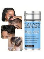 Massy Hair Control Wax Stick Set: Smooth Bar For Taming Frizz, Edge Brush & Rat Tail Comb For Styling Loose Curls - Non-Greasy Hair Styling Product, Suitable For All Hair Types - Image 2