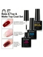 MASSY 3pcs Nail Glue Gel - Nail Gel For Press-On & Fake Nails, Super Strong Adhesive For Nail Tips, Long-Lasting, No Spill, Soak Off LED Nail Lamp Gel Nail, Perfect For Manicures - Image 5