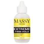 MASSY Waterproof Lace Wig Adhesive - Extreme Firm Hold, Quick-Dry, No Residue, 2.29fl.oz, Invisible Bonding for Secure & Natural Look, Unisex for All Hair Types, Hairpiece Adhesive | Easy Application | Light Beige Formula
