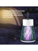 Bug Zapper USB Electric Non-Radiation LED Silent Mosquito And Insect Killer Lamp, Suitable for Indoor Killing of Mosquitoes, Flies, Small Flies, And Fruit Flies, with a Small Brush - Image 5