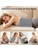 Electric Heating Pad 12''x24'' -9-Level Temperature Control, Speed Timed Portable Home Waist And Neck Protection, Soft Flannel Electric Blanket Suitable For The Back, Neck, Shoulders, Knees, Arms And Legs, Please do not fold the electric blanket and be sure to ensure the controller has adequate ventilation. - Image 5