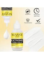 MASSY Waterproof Lace Wig Adhesive - Extreme Firm Hold, Quick-Dry, No Residue, 2.29fl.oz, Invisible Bonding for Secure & Natural Look, Unisex for All Hair Types, Hairpiece Adhesive | Easy Application | Light Beige Formula - Image 4