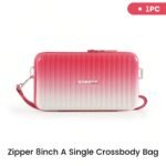 Zipper 8inch A Single Crossbody Bag,Crossbody Bag Durable,100% PC Hard Shell