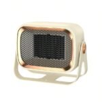 Space Heater, 1200W PTC Ceramic Fast Heating Portable Heater, Floor Or Wall Mounted Heater, with Thermostat Suitable for Bedrooms, Homes, And Offices - 2 Heating Modes, Overheating And Tipping Protection, Bedroom Heater, Sleek Heater, Compact Design