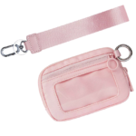 The Iris' Wallet 2nd Gen Or Dual Zipper Pouch Wallet, 5×3.5" The Iris Pouch Wristlet, Zippered Card Case With Id Window/Hand strap
