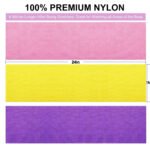 3 Pieces African Exfoliating Net, Colorful African Net Cloth, Long African Net Sponge Body Scrubber For Use In Shower, Bath Shower Wash Cloth Great For Skin Smoother Daily Use (Pink, Purple, Yellow) - Image 6