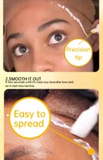 MASSY Waterproof Lace Wig Adhesive - Extreme Firm Hold, Quick-Dry, No Residue, 2.29fl.oz, Invisible Bonding for Secure & Natural Look, Unisex for All Hair Types, Hairpiece Adhesive | Easy Application | Light Beige Formula - Image 11