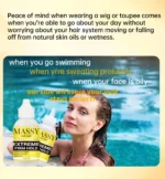 MASSY Waterproof Lace Wig Adhesive - Extreme Firm Hold, Quick-Dry, No Residue, 2.29fl.oz, Invisible Bonding for Secure & Natural Look, Unisex for All Hair Types, Hairpiece Adhesive | Easy Application | Light Beige Formula - Image 13