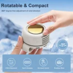 Portable Silent Mini Bladeless Electric Fan, Clip On Fan For Shirt, 3 Speeds Hands-Free Neck Fan,Suitable For Outdoor & Travel & Office, Travel Accessories, Gift - Image 2