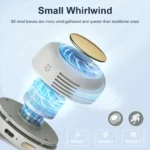 Portable Silent Mini Bladeless Electric Fan, Clip On Fan For Shirt, 3 Speeds Hands-Free Neck Fan,Suitable For Outdoor & Travel & Office, Travel Accessories, Gift - Image 3