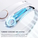 1pc Neck Hanging Fan, Bladeless Neck Fan, 3000mAh Battery Capacity Upgraded Version, Long-Lasting Battery Life, 5 Adjustable Speeds, LED Display, Suitable For Students, Office, Outdoor Travel, Perfect Gift, Essential For Holidays - Image 4