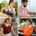 1pc Neck Hanging Fan, Bladeless Neck Fan, 3000mAh Battery Capacity Upgraded Version, Long-Lasting Battery Life, 5 Adjustable Speeds, LED Display, Suitable For Students, Office, Outdoor Travel, Perfect Gift, Essential For Holidays - Image 7