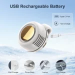 Portable Silent Mini Bladeless Electric Fan, Clip On Fan For Shirt, 3 Speeds Hands-Free Neck Fan,Suitable For Outdoor & Travel & Office, Travel Accessories, Gift - Image 8