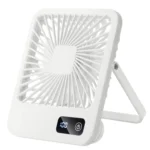 Multi-Position Desk Fan: 5-Speed 180° Adjustable Design With Hanging Hook & Whisper-Silent USB Operation. Perfect For Desk Use, Bedroom Cooling, Porch Relaxation & Travel Comfort. Designed Specifically For Adults Needing Flexible Temperature Management Solutions. - Image 2