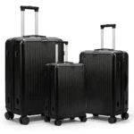 Luggage 3 Piece Sets, Hard Shell Lightweight Carry On Suitcase With Spinner Wheels Travel Set For Men Women (20/24/28)
