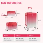 3pieces Set 20Inch Carry-On Luggage Airline Approved LightweightDurable,Companion With Silent Spinner Wheels, TSA Lock, 100% PC Hard Shell & Aluminum Pull Handle, 8/15/20Inch Luggage Case Trolley Suitcase Spinner Luggage Carry-On Suitcase With Wheels Travel Essentials For Men For Women For Vacation For Business Large Capacity Travel Essential Travel Accessories Travel Organizer Travel Stuff - Image 3